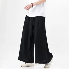 pantalon japonais hakama en coton