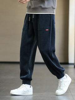 pantalon streetwear confortable en velours