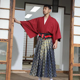 kimono japonais pour homme au style samouraï