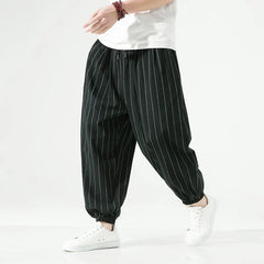 pantalon à rayures japonaises tendance