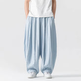 Pantalon jogging japonais homme coloris bleu ciel