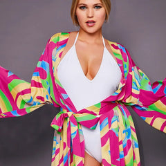 kimono floral pour des journées ensoleillées