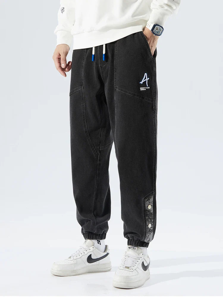 pantalon léger en toile denim pour homme