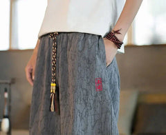 pantalon japonais pour homme avec motifs