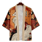 Haori | renard blanc et érables