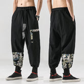 Pantalon japonais homme Hanami à motifs traditionnels, tailles M à 5XL, vestiaire japonais Kimono Nation