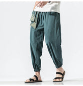 pantalon japonais moderne en lin