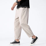 pantalon fashion en coton japonais taille haute