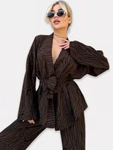 Ensemble Kimono Femme Élégance Zébrée