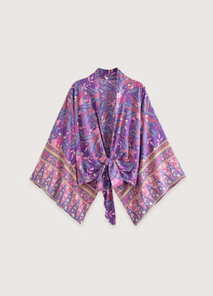 Kimono Fleuri Court Violet