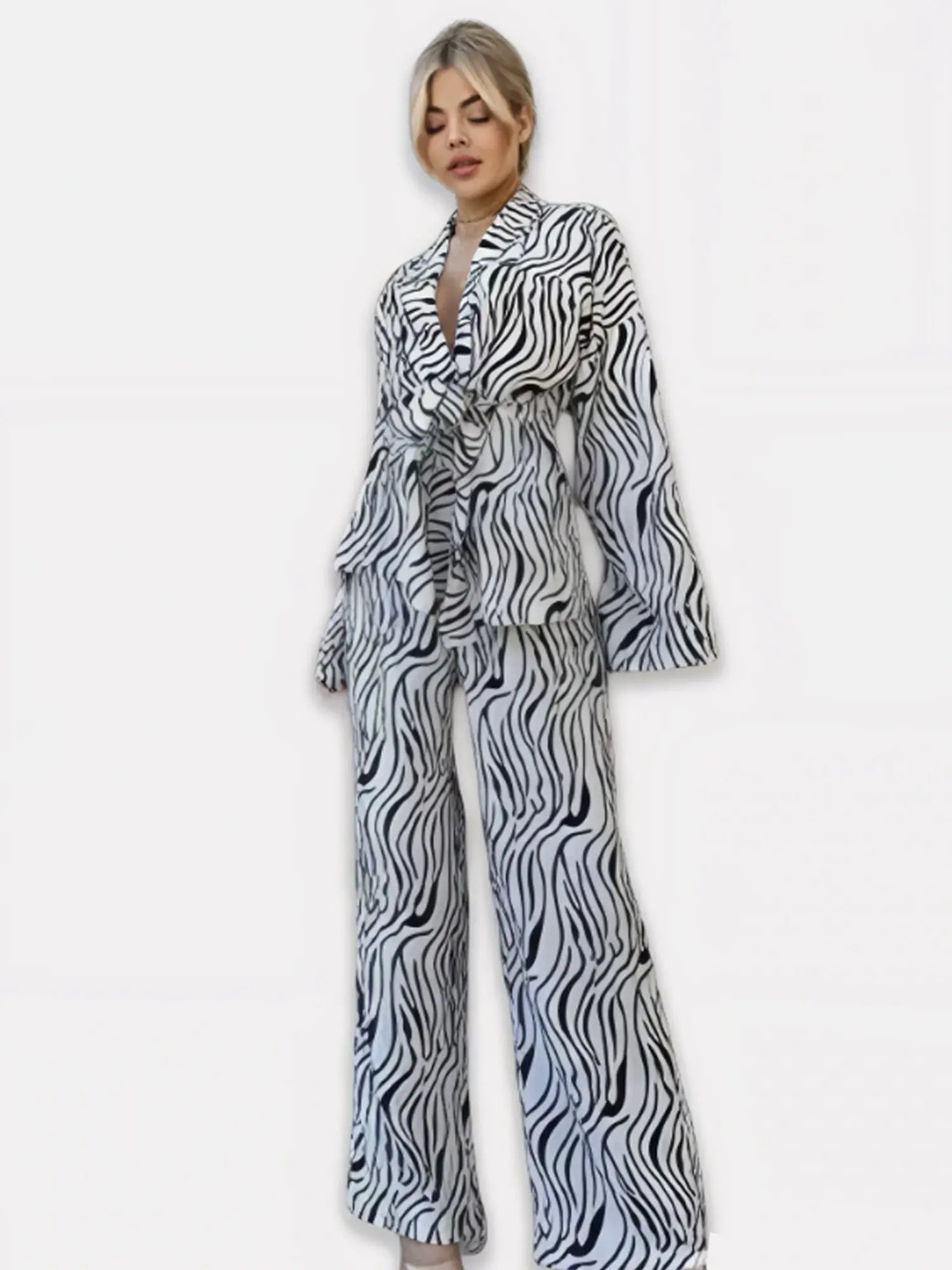 Ensemble Kimono Femme Élégance Zébrée