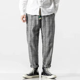 Pantalon Sarouel Japonais à Carreaux | Yoshiro