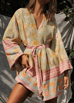 vêtement kimono court Aurore