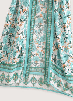 kimono léger bleu calanque