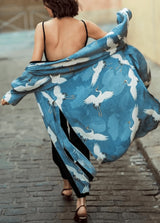 Kimono Long | Grues Célestes