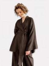 Ensemble Kimono Femme Chocolat Profond
