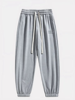 Pantalon Akira gris moyen, style japonais moderne et confortable