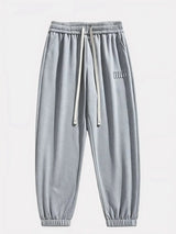 Pantalon Akira gris moyen, style japonais moderne et confortable