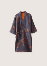 Peignoir Kimono Bleu Pour Femme | Momiji