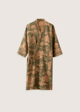 Peignoir kimono | paysage ukiyo Vert