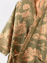 Peignoir Japonais Homme |Jardin Zen - vue de côté
