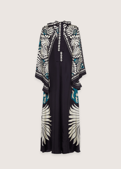 robe kimono réversible motifs botaniques