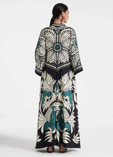 robe réversible motifs botaniques