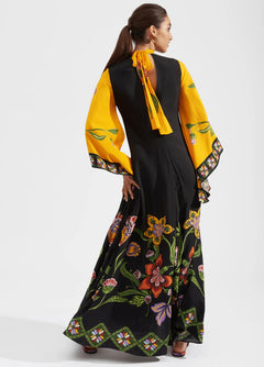 robe réversible motif floral