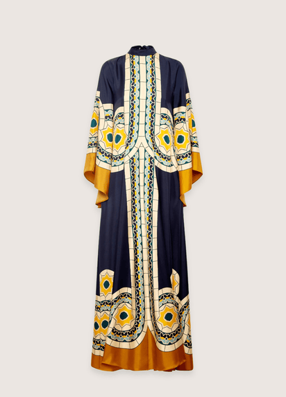Robe Kimono Réversible Méditerranéenne