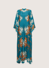 Robe Kimono Réversible | Turquoise Éclatant