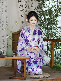 kimono élégant à manches larges pour femme