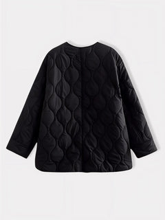 Veste Kimono Hivernale Noir | Winter Eclipse - vue alternative