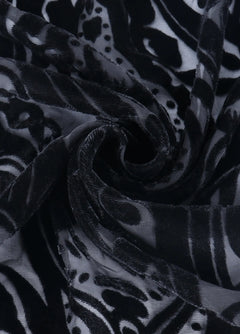 kimono noir élégant